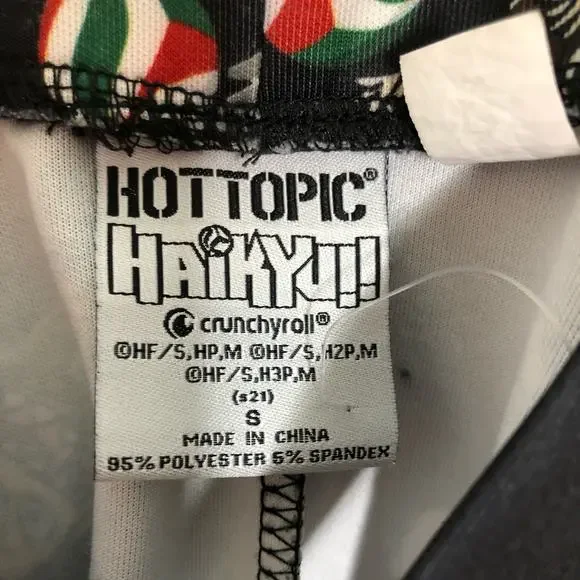 Hot Topic Haikyu!! Chibi Characters Suspender Skater Skirt  Jr. S Anime Grunge - Picture 2 of 5